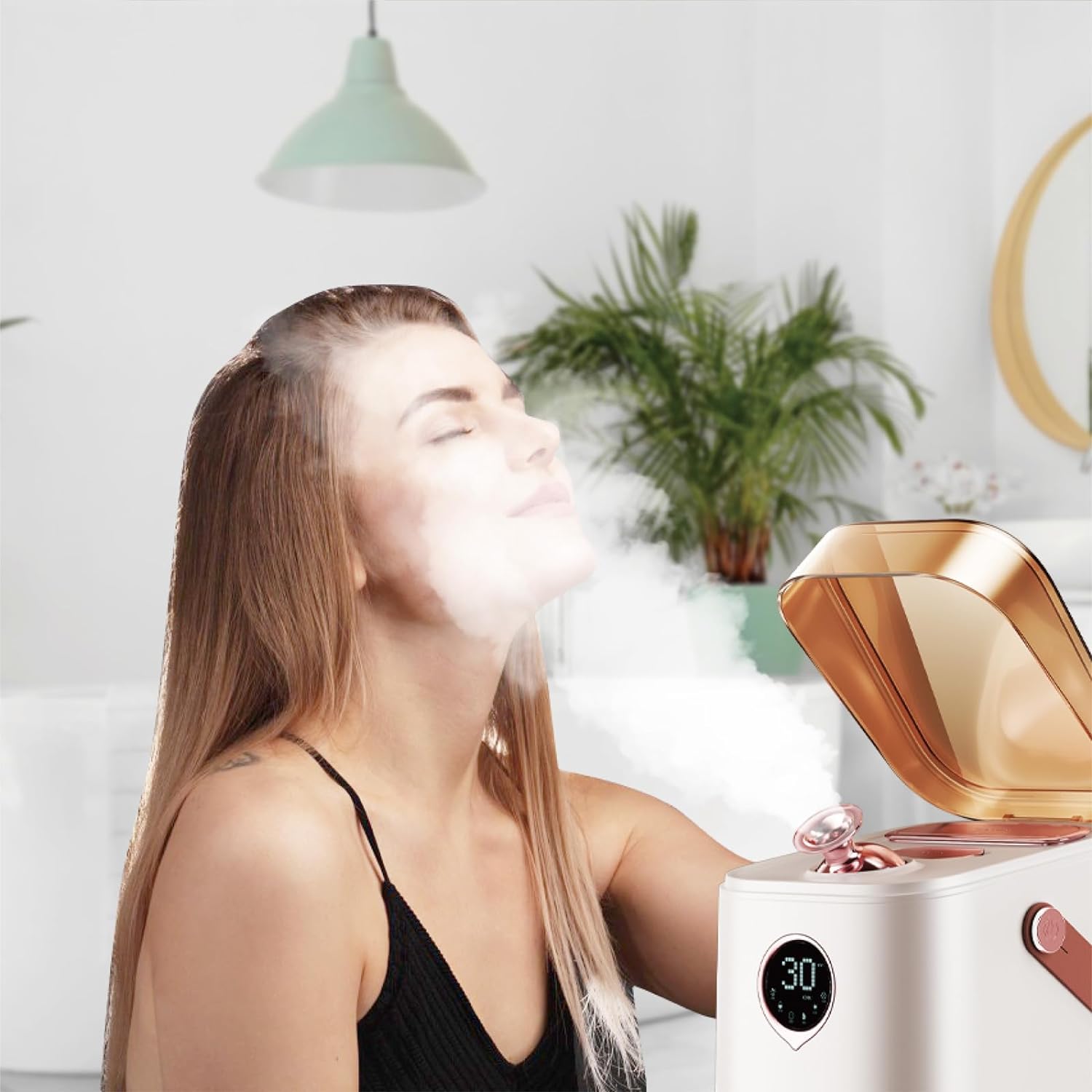 Professionell 6-i-1 Ionic Ansiktsångare för Djup Hudrengöring