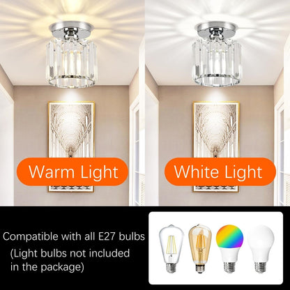 Taklampa Kristall Flush Mount Modern Armatur