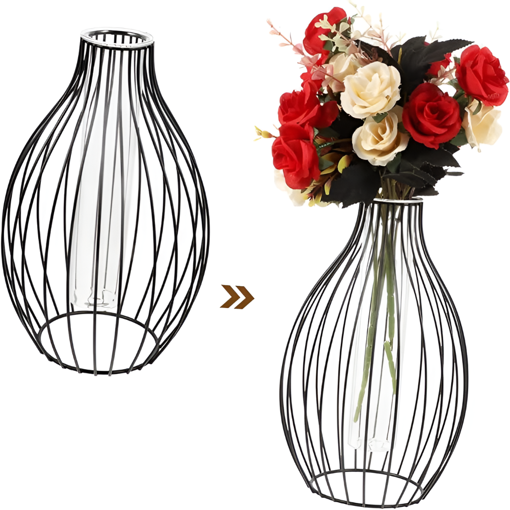 Snygg metallramvägg