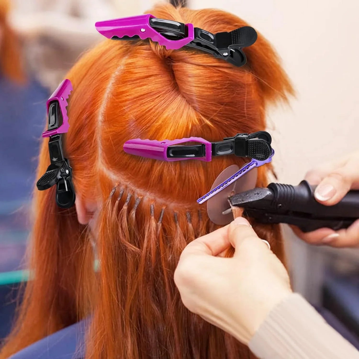 Professionella hårstyling-klämmor