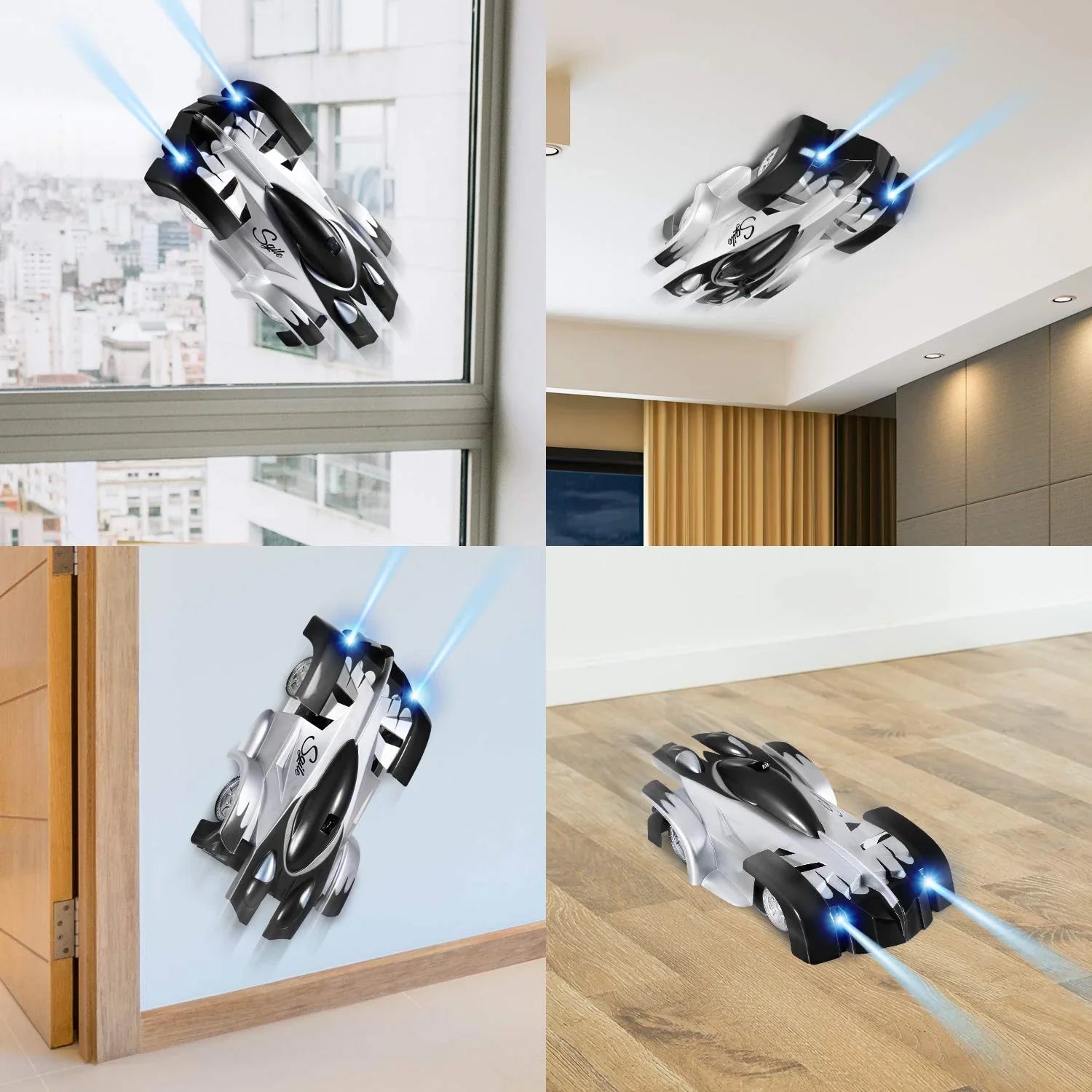 Tyngdkraft Motverkande RC Bil - Stuntbil för Väggar och Tak