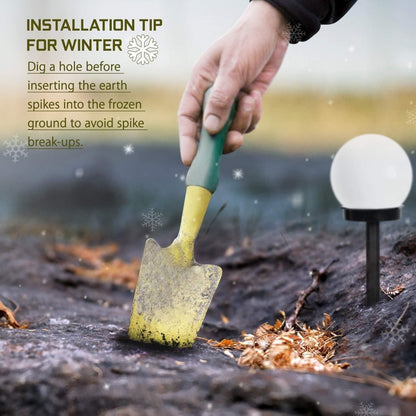 SolarSphere Lampa - 3 stycken vattentäta LED solenergi trädgårdslampor