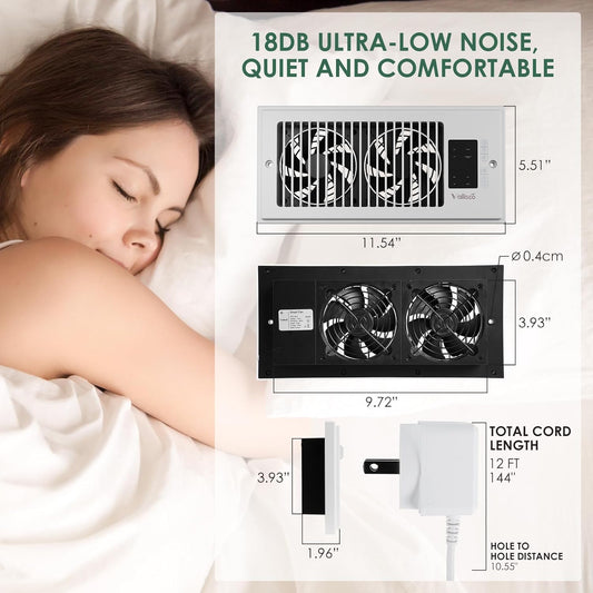 Luftventilationsboosterfläkt med fjärrkontroll