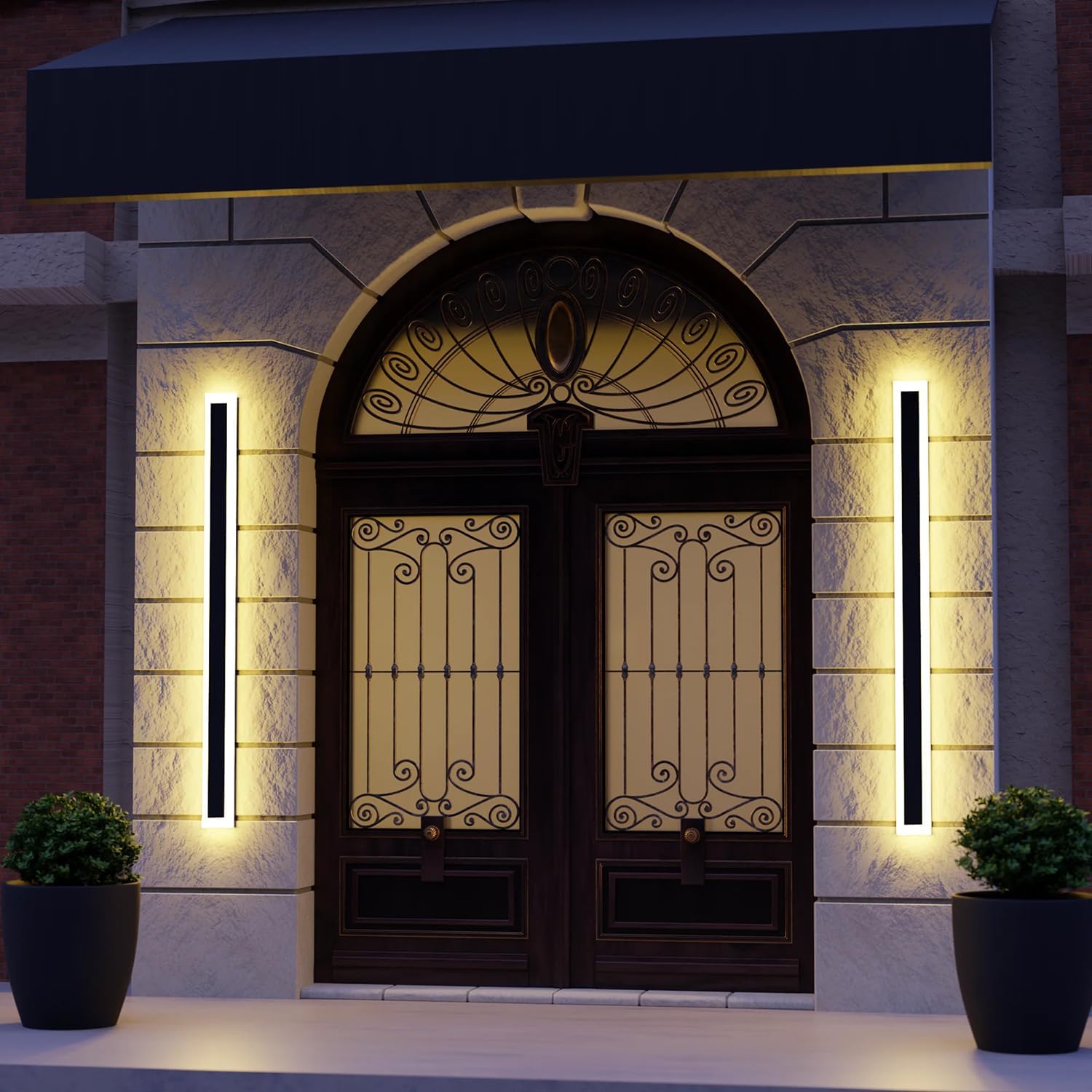 Utomhus LED Vägglampa Modern Dimbar Remsa