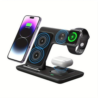 Trådlös laddare stativ 3 i 1 magnetisk dock