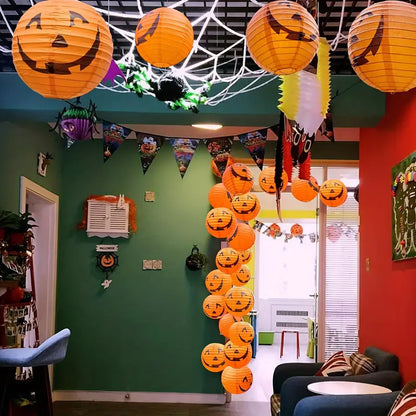 Halloween Papperslyktor – Pumpa-dekoration för trädgård, terrass och fest