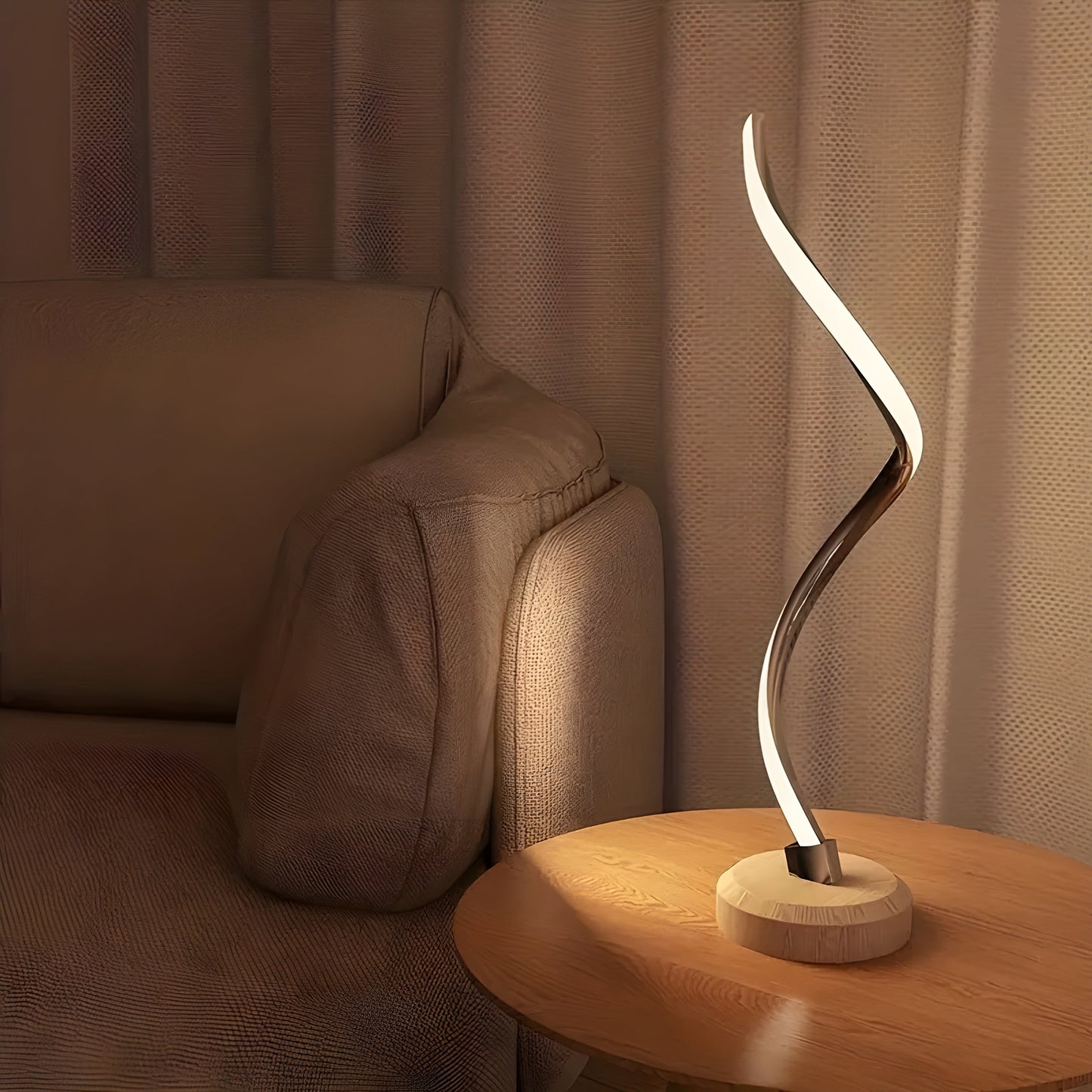 LumaCurve Lampa - Modern LED-skrivbords-lampa