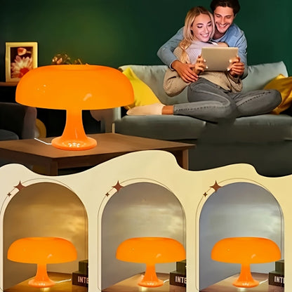 Modern Svamp Bordslampa Ljusstark Orange LED USB