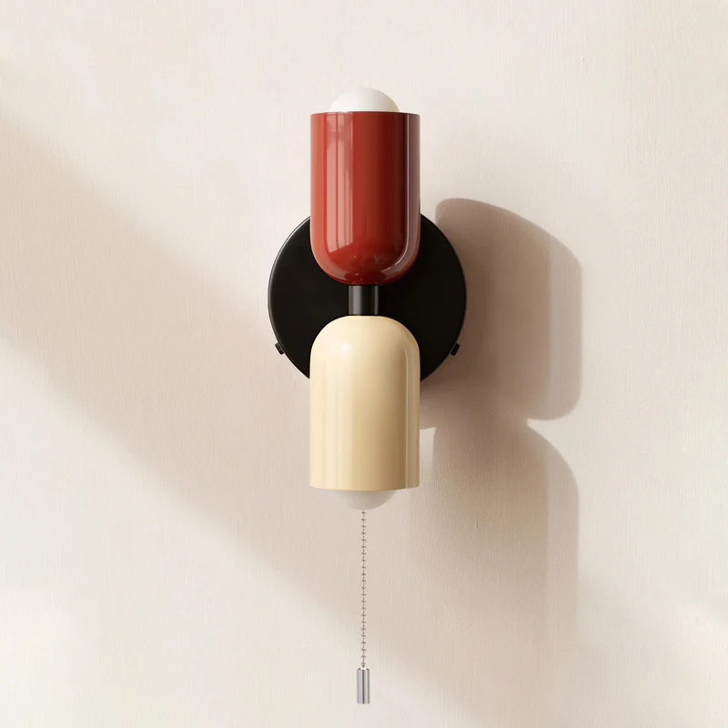 Vägglampa Modern Dubbel Glas Sconce Armatur