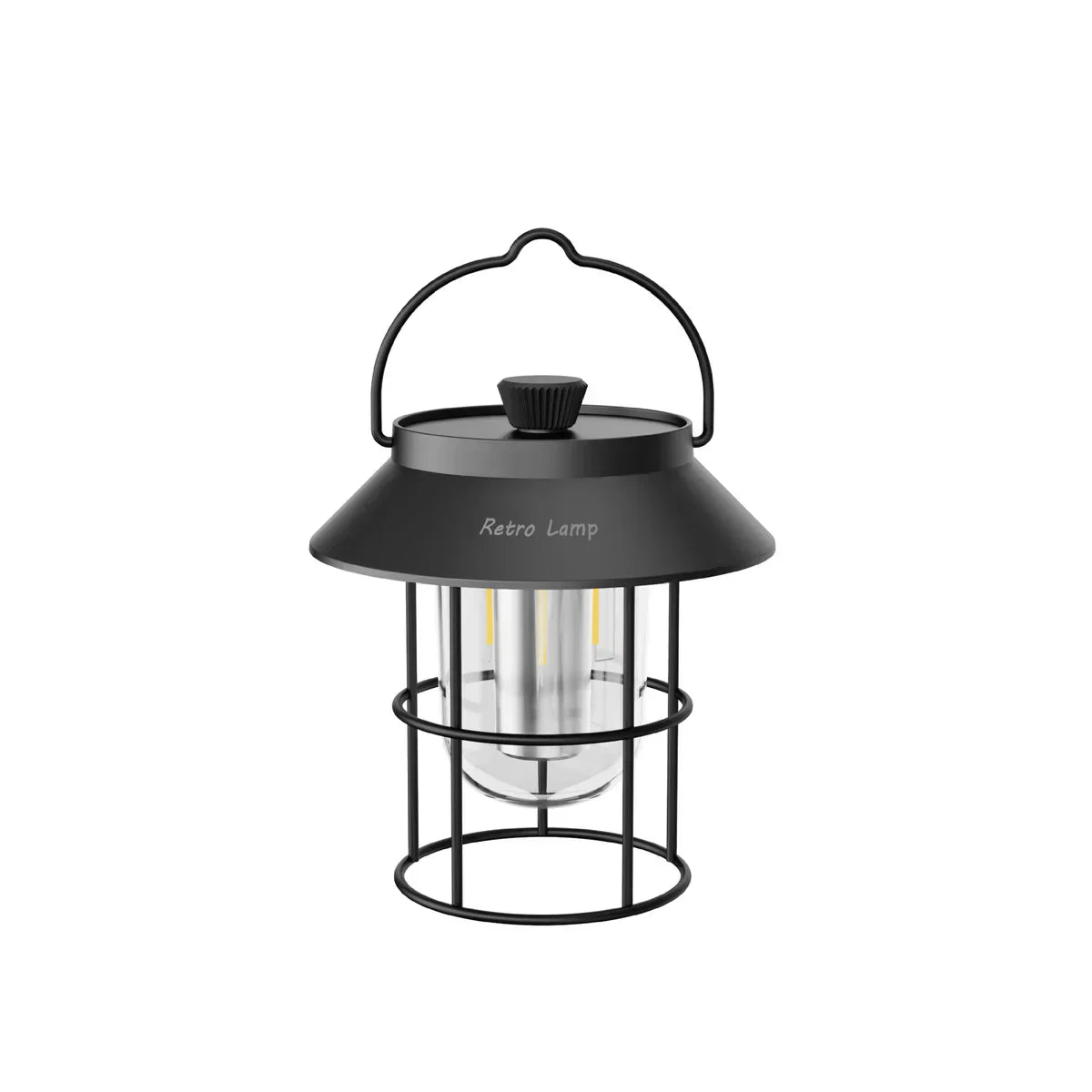 LED Campinglampa i retrodesign – Bärbar lampa för inomhus och utomhus