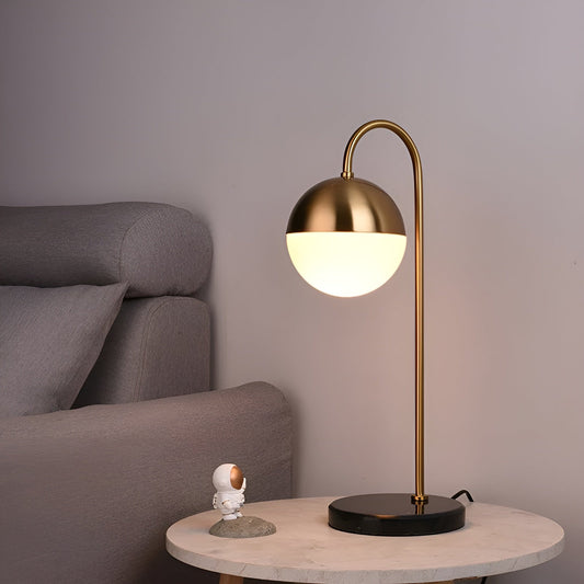 IronLume Lampa – Modern rund Globus-bordslampa