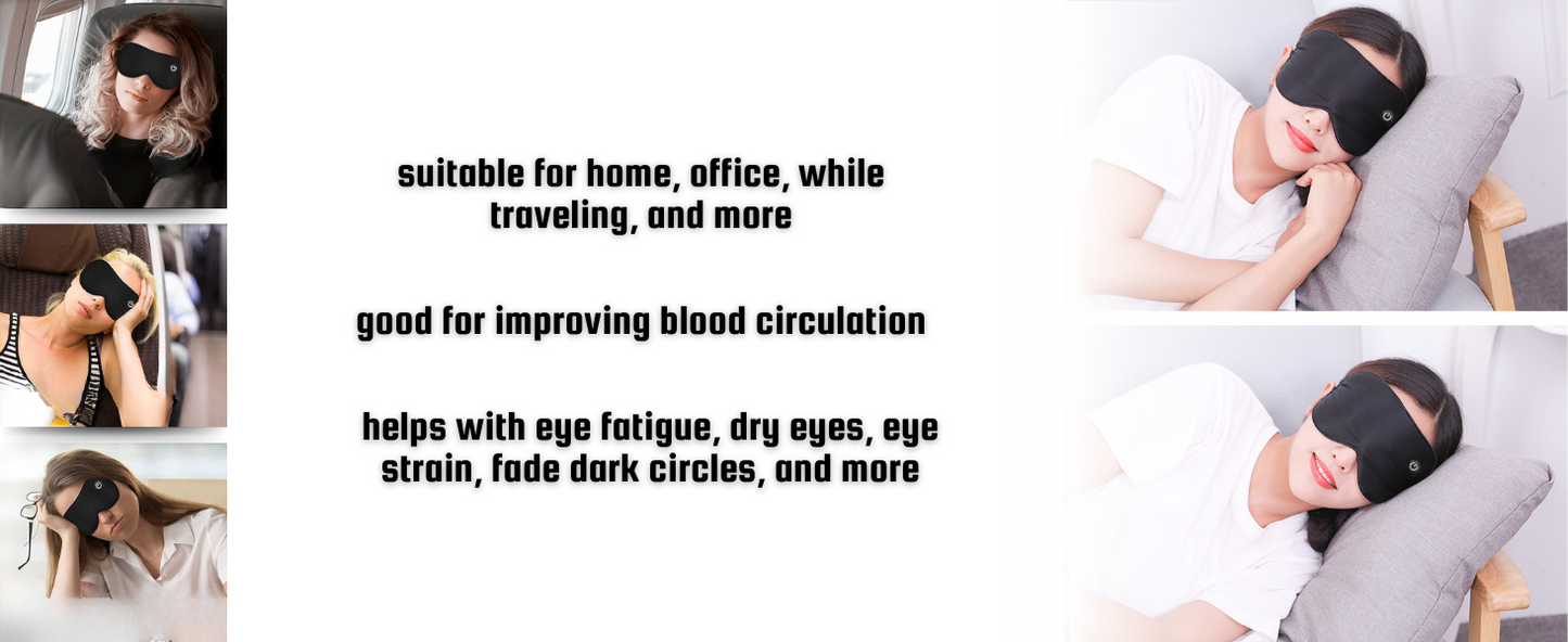 Royaleva Återuppladdningsbar Värmeögonmask för Avkoppling