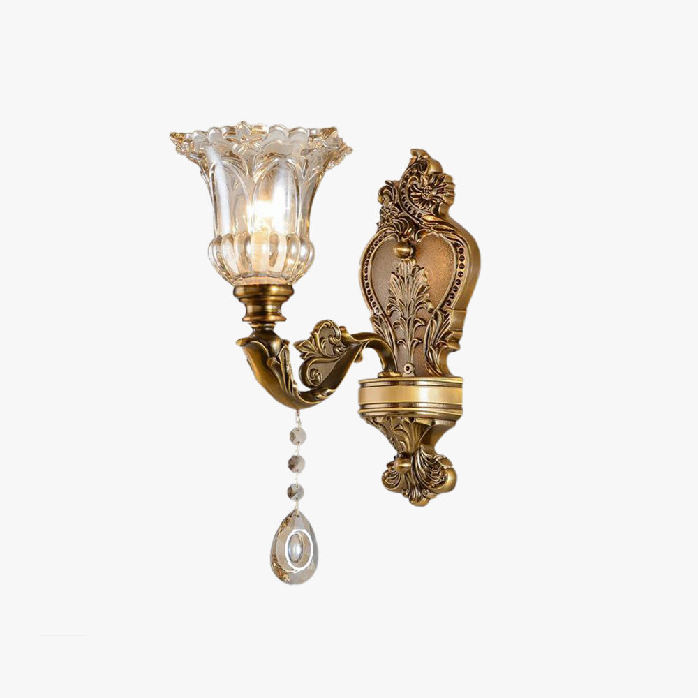 Amélie Vintage Vägglampa - Inomhus - Tvålampor - Guld - Sovrum/Vardagsrum - Metall