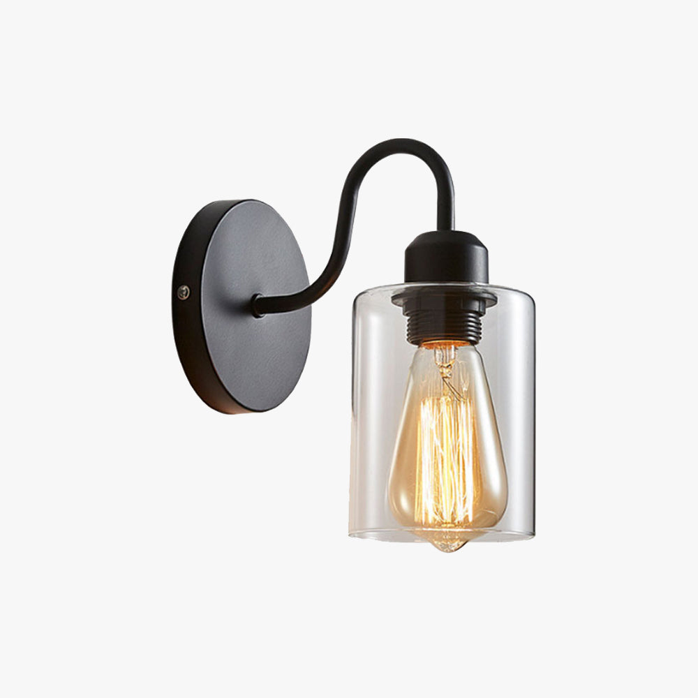 Marit - Retro LED Vägglampa Svart