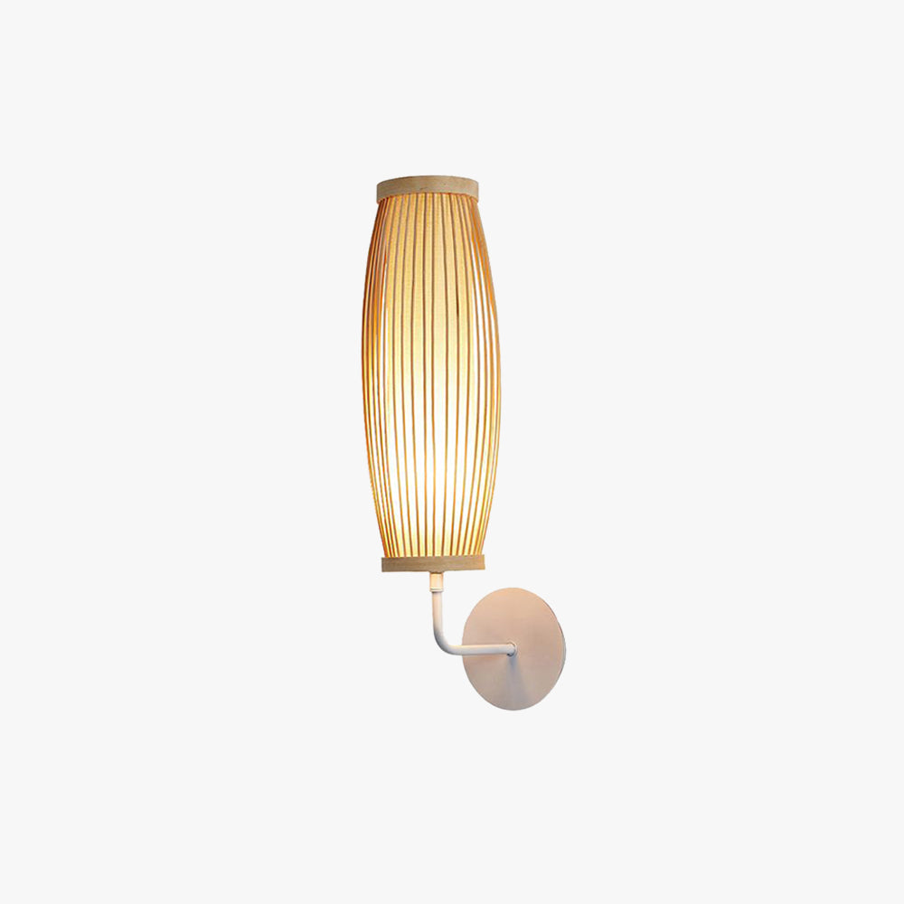 Muto Japansk LED Vägglampa - Inomhus - Sovrum/Vardagsrum - Bambu