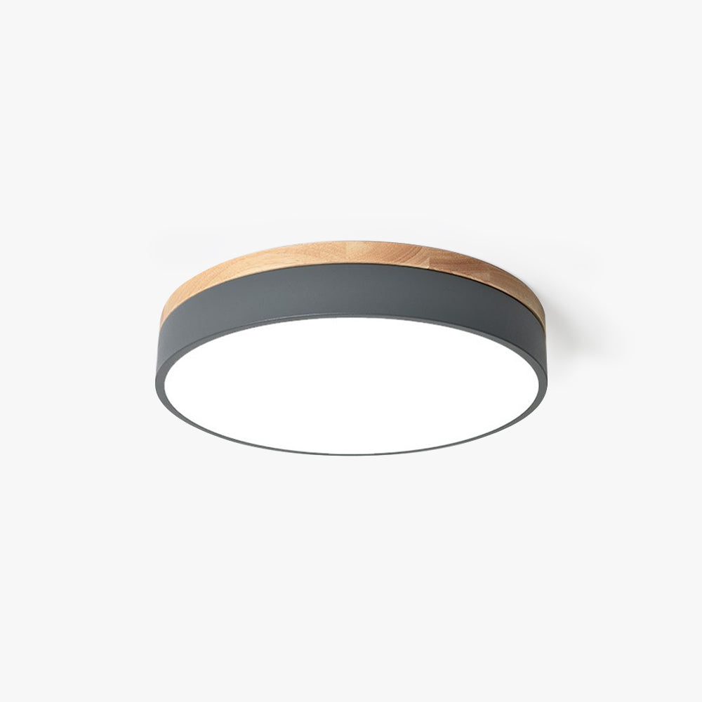Lumière Moderne Taklampa - Vit Grå Metall och Trä för Sovrum och Vardagsrum