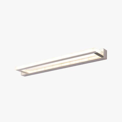 Leigh Rektangulär Spegelfront LED Vägglampa - Sovrum Metall/Akryl