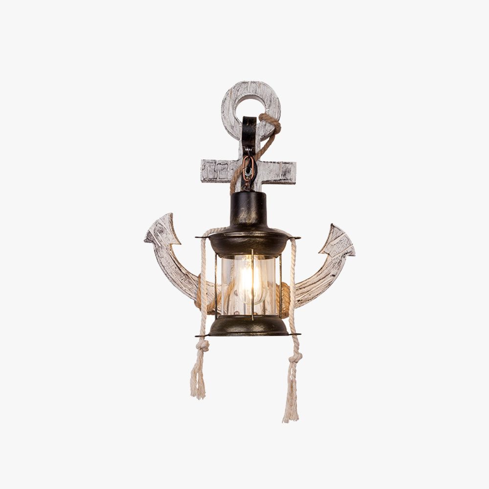 Austin Vintage LED Vägglampa - Anker, Mat- / Vardagsrum, Metall/Trä