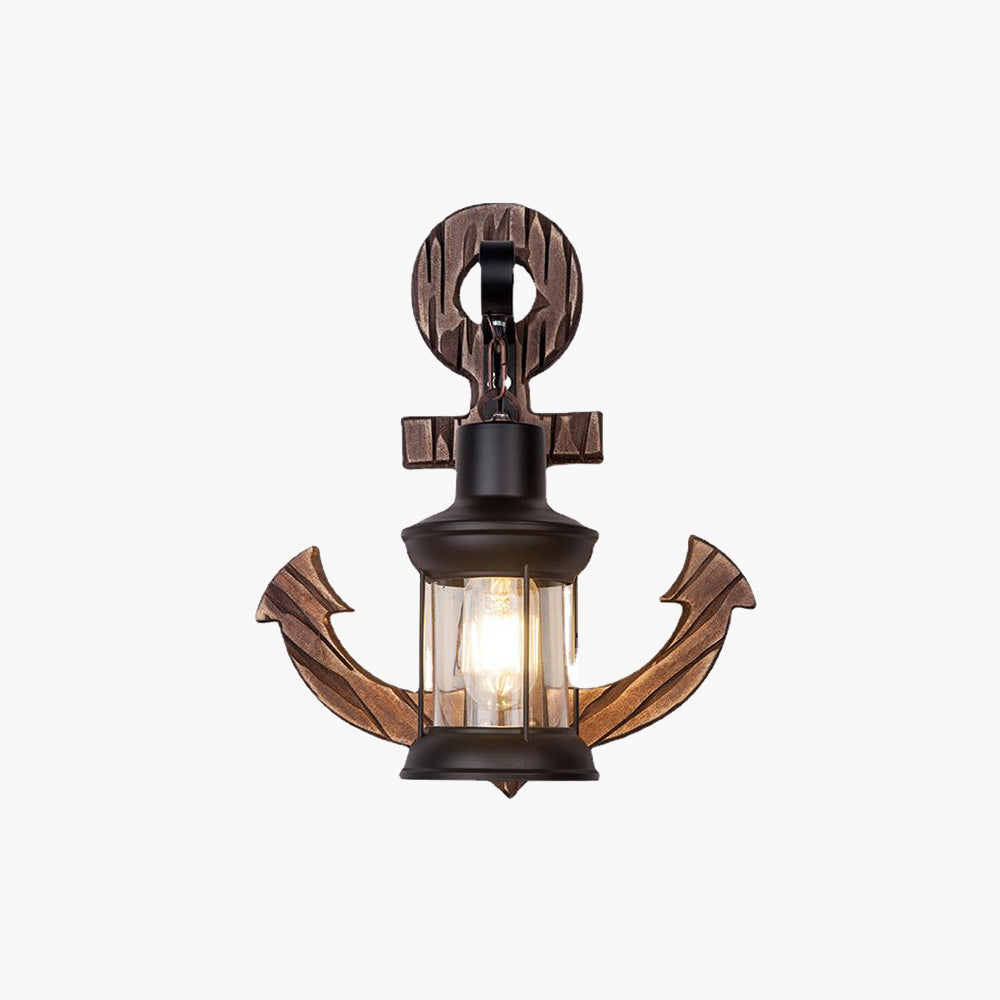 Austin Vintage LED Vägglampa - Anker, Mat- / Vardagsrum, Metall/Trä