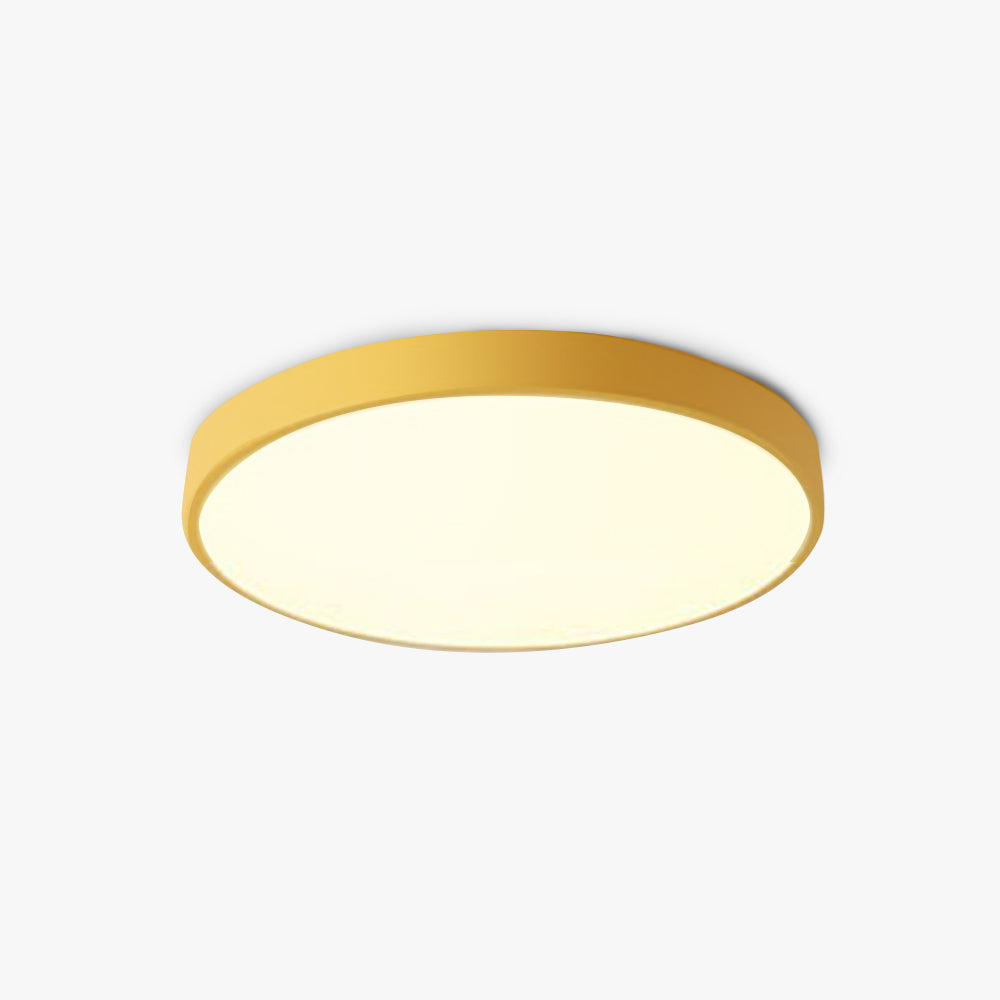 Elysia Modern Rund LED Taklampa Rosa Grå Metall Vardagsrum