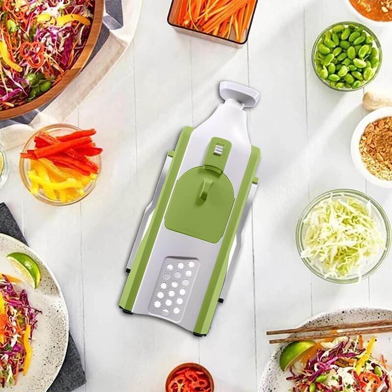 Säker multifunktionell skärverktyg för köket