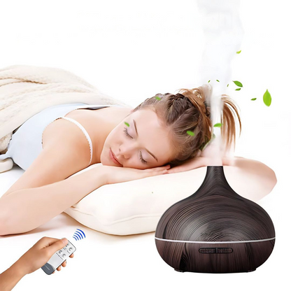 Aroma Diffuser Träådrad Luftfuktare för Hemmet