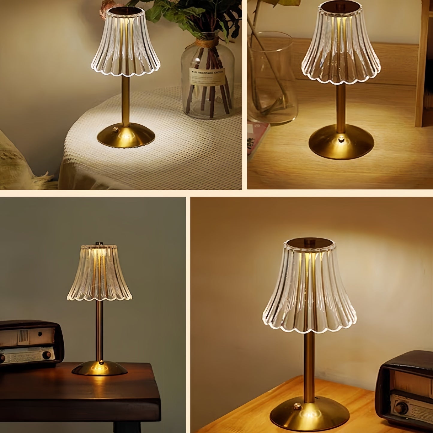 LumiGlow - Uppladdningsbar USB-LED Bordslampa med Touchkontroll