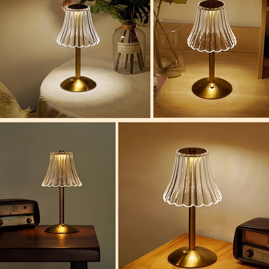 LumiGlow - Uppladdningsbar USB-LED Bordslampa med Touchkontroll