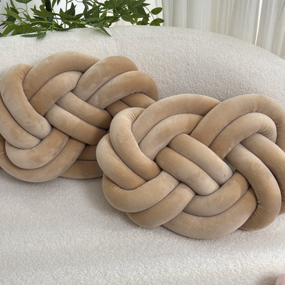 2 Stycken Knop Ball Kuddar - Mjuka Plysch Kuddar, Dekorativa Kuddar för Säng, Soffa och Vardagsrum