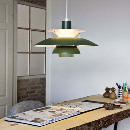 LED Hängande Lampa med Tygskärm