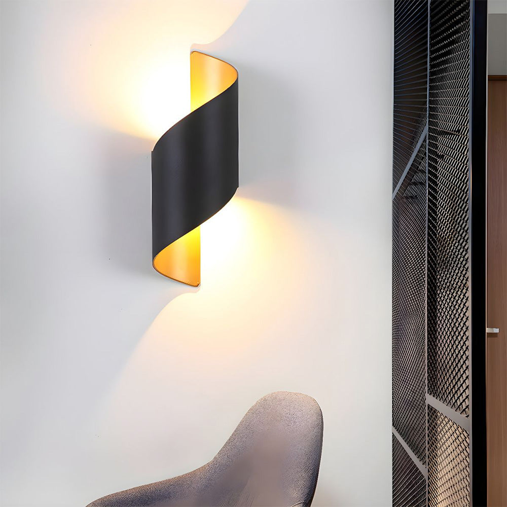 LED Vägglampa med Minimalistisk Aluminiumdesign