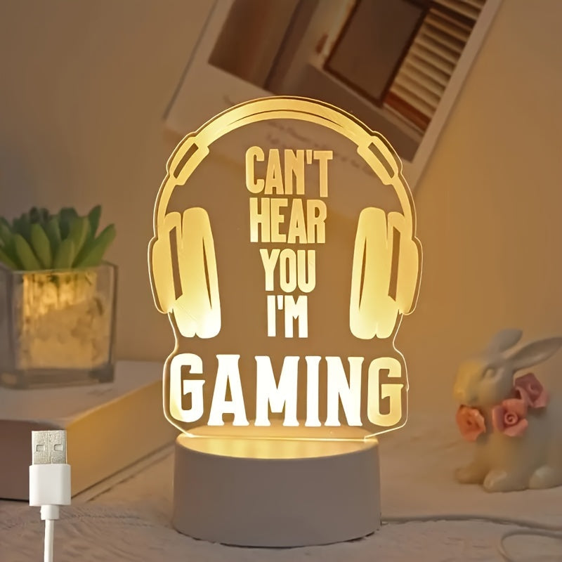 GameLamp - Mini LED Bordslampa med USB-uppladdning för Spelrum