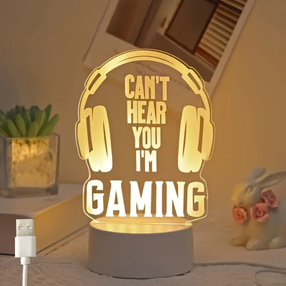 GameLamp - Mini LED Bordslampa med USB-uppladdning för Spelrum