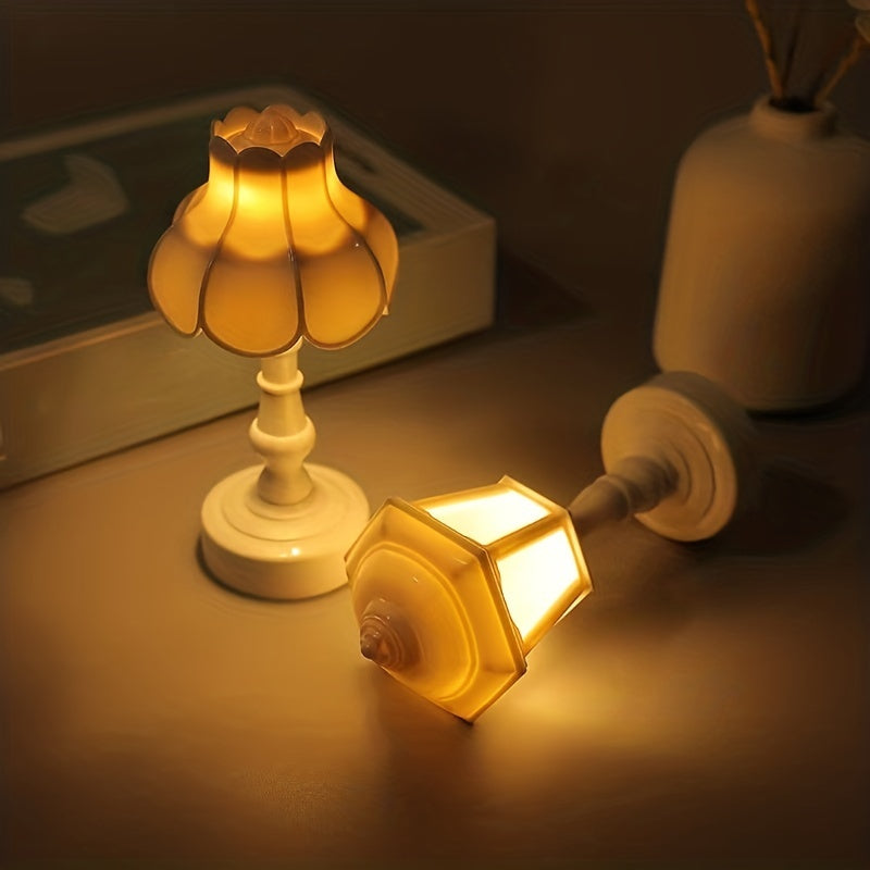 LumiDeco - Retro LED Mini Bordslampa Heminredning Nattlampa
