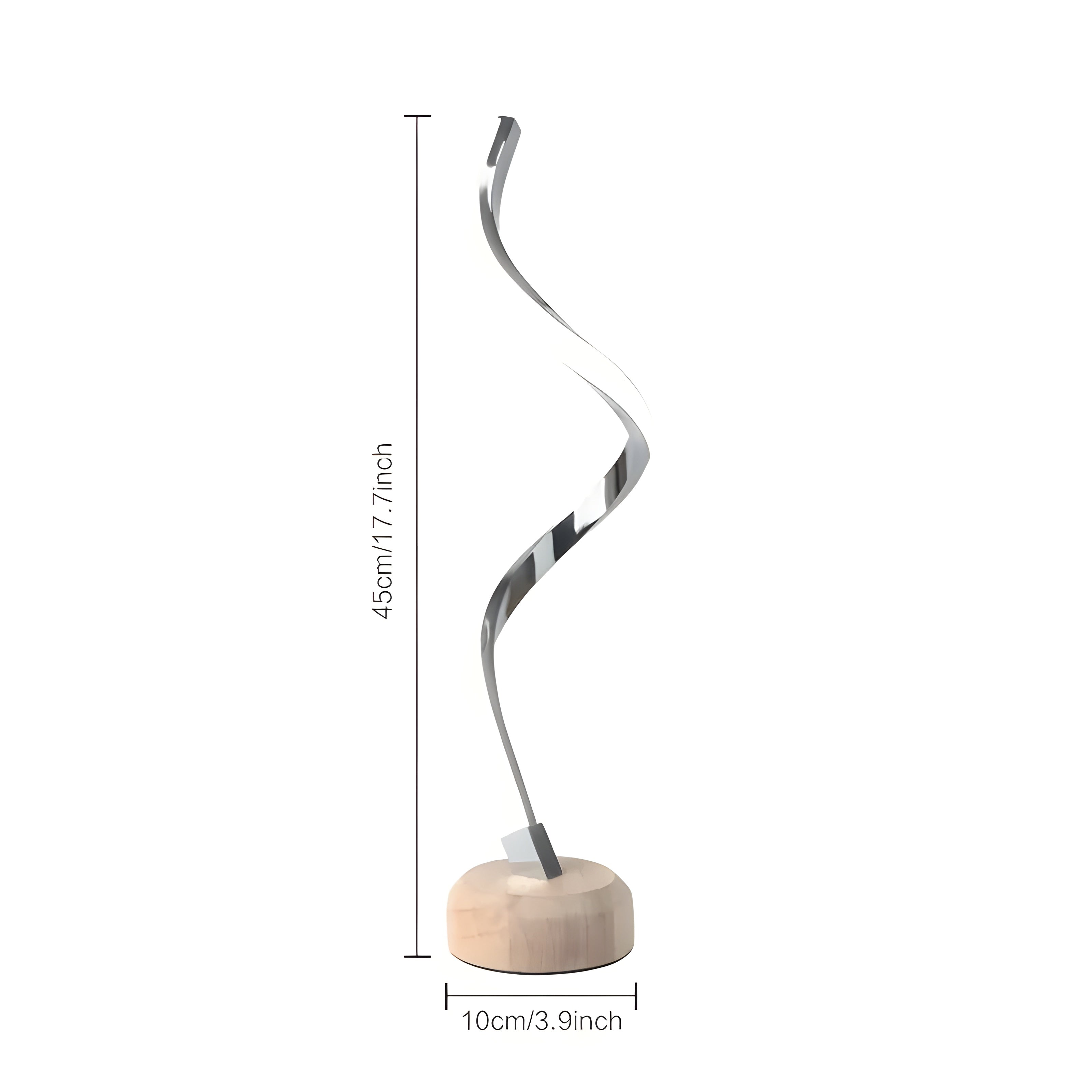 RusticGlow Lampa – Modern LED Trä Bordslampa