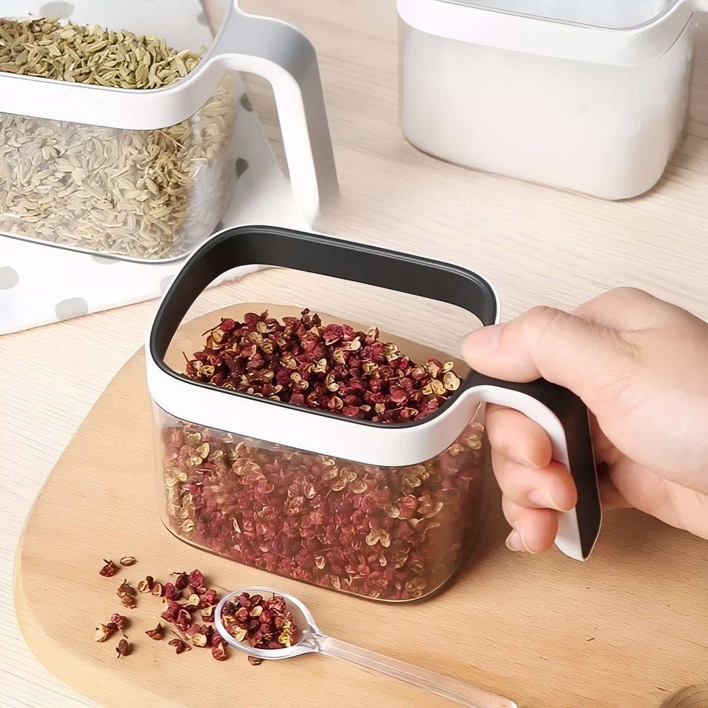 Carvallo – Multifunktionell väggmonterad förvaringslåda för kryddor och kryddor