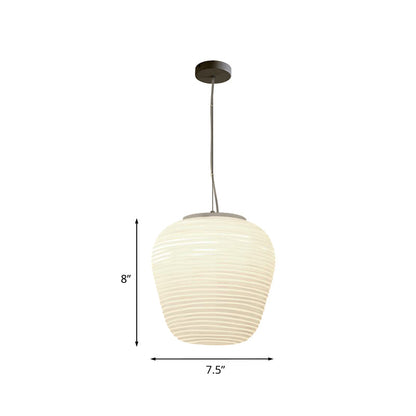 Taklampa - Modern Ribbade Glaslampa