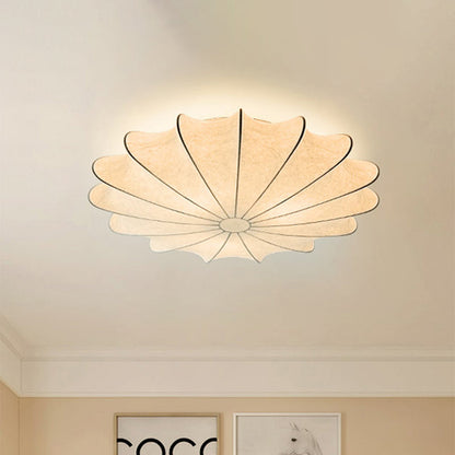 Stoffen Flushmount Plafondlampa - Modern Design Vit