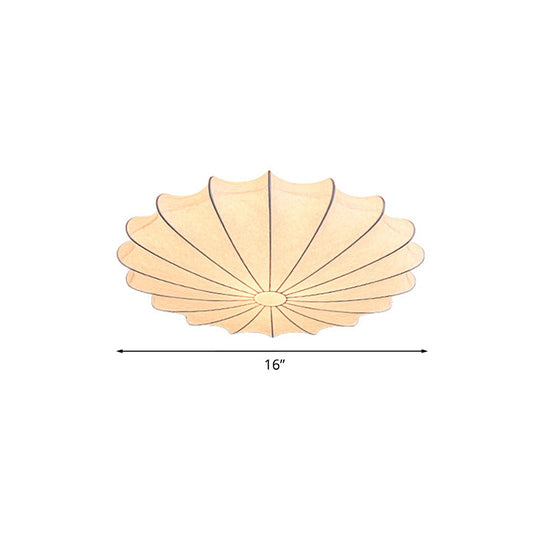 Stoffen Flushmount Plafondlampa - Modern Design Vit