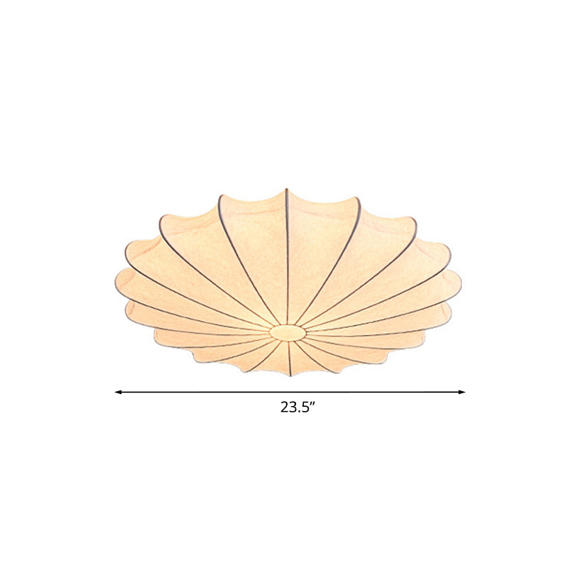 Stoffen Flushmount Plafondlampa - Modern Design Vit