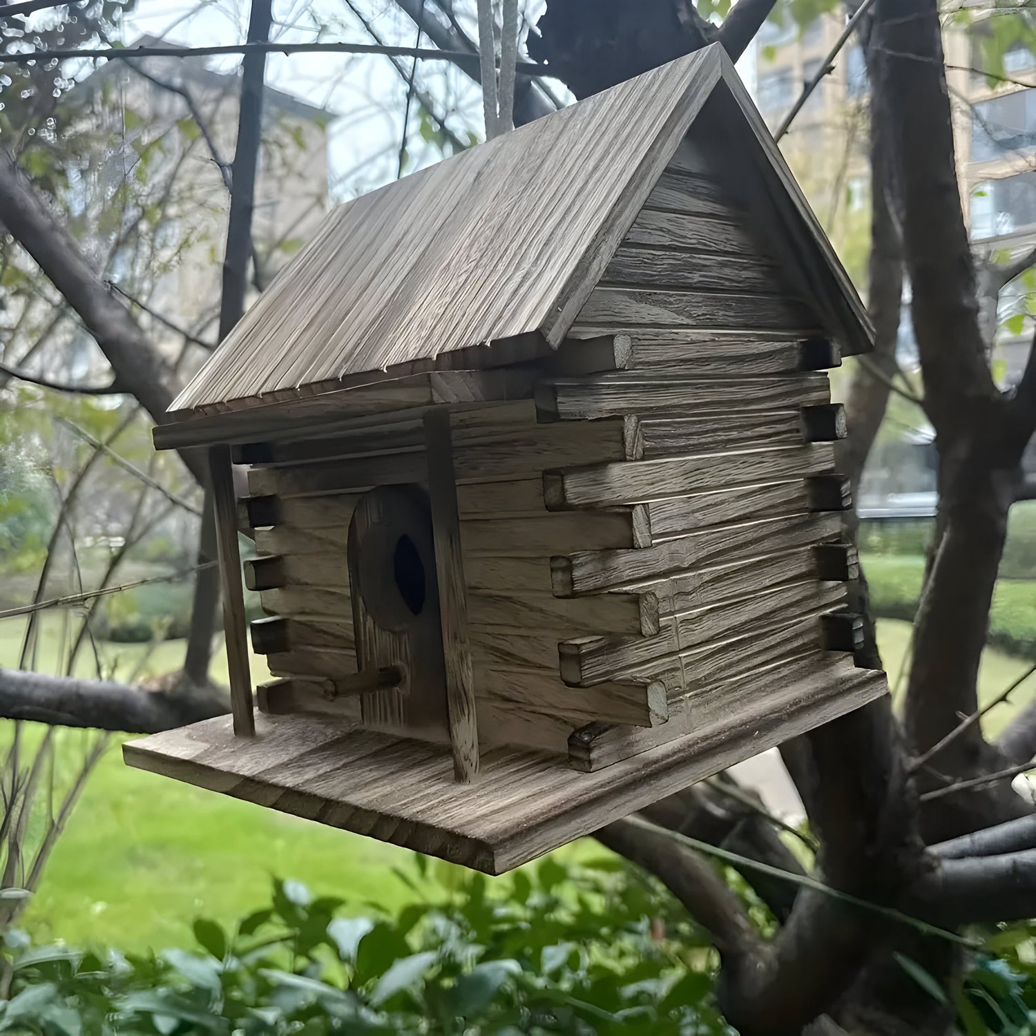 HollowHaven Nest - Rustikala trädfågelhus