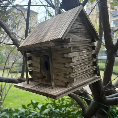 HollowHaven Nest - Rustikala trädfågelhus