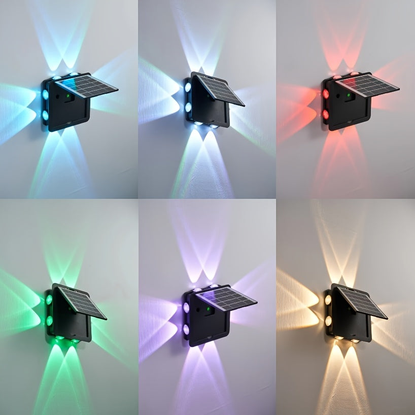 Carvallo GlowWall Solvägglampa | Färgbyte & Varmvit | Väderbeständig & Trådlös | 1800 mAh Batteri