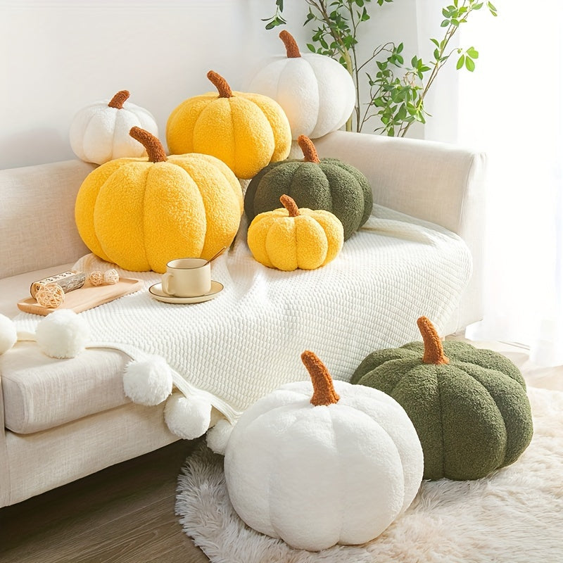 Mysig Pumpa Kudde - Mjuk, Färgglad Dekoration för Halloween och Fester