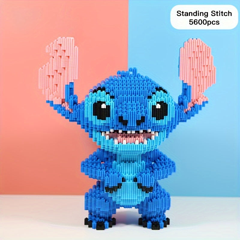 Stitch 3D Byggpussel – Färggällig och Detaljerad Modell för Kreativa Byggare