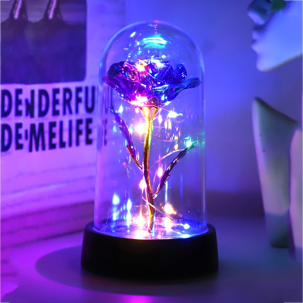 GoldenRose - Elegant Rosablomma Lampa för Gåvor och Dekoration