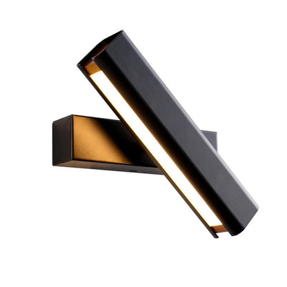Aqsa Modern LED Vägglampa Inre Dimmbar Rektangulär Metall/Trä Vardagsrum