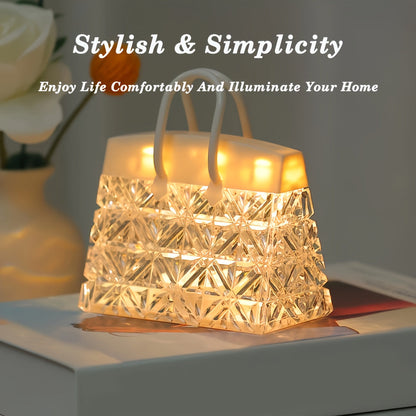 GlowSquare - Chic LED Bordslampa med Modern Polerad Yta