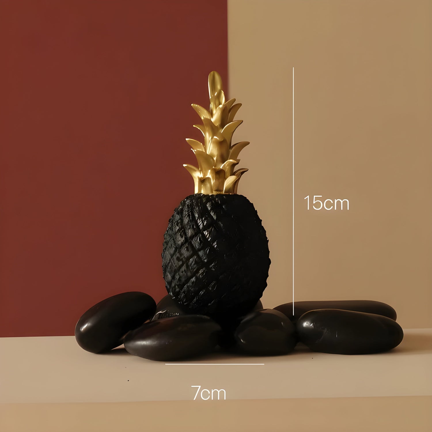 PineGlow Decor - Dekorativ Ananas-Ananas-Vardagsrumsdekor