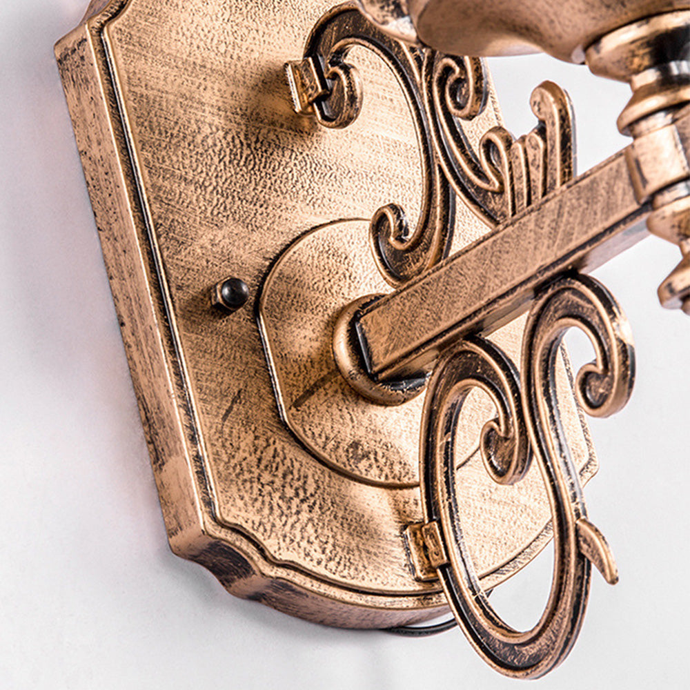 Utomhus Vintage Glas Vägglampa